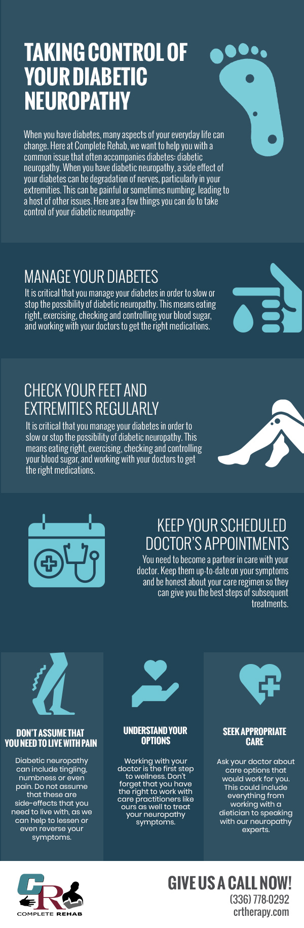 Taking Control Of Your Diabetic Neuropathy [infographic] | Complete Rehab